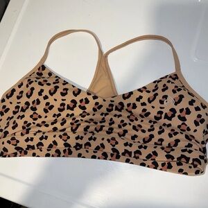 Ryderwear Tan and Black Leopard Sports Bra